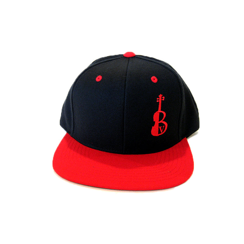 Black Violin Logo New Era 9Fifty SnapBack Cap - Black & Red